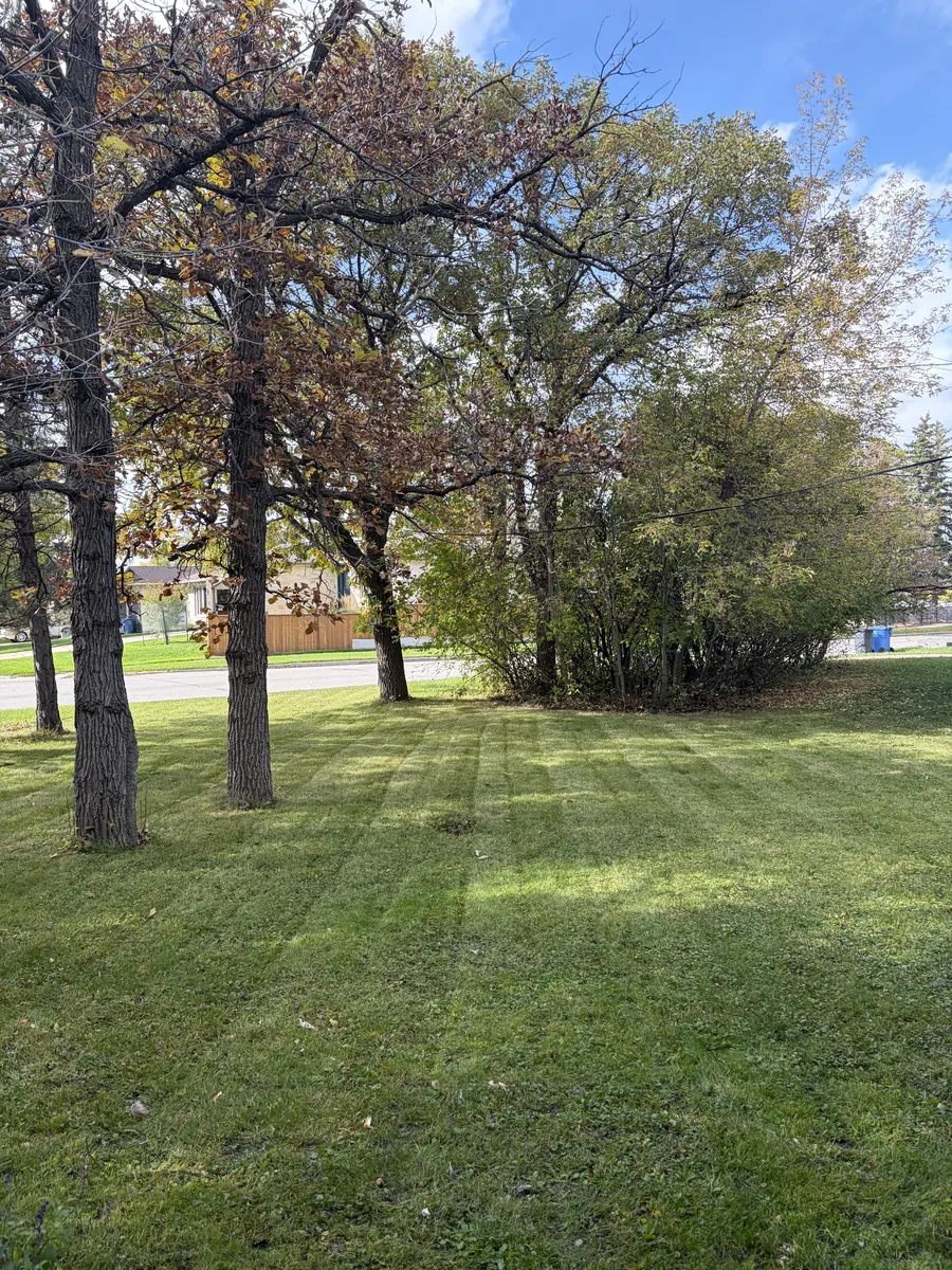 Same lawn after a Precision fall cleanup, leaves cleared and grass striped Same lawn after a Precision fall cleanup, leaves cleared and grass striped